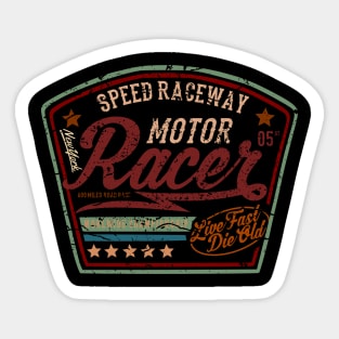 Speed Raceway Custom Racer motorcycles Sticker